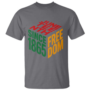 Juneteenth 1865 Freedom T Shirt African American Pride TS12 Charcoal Print Your Wear