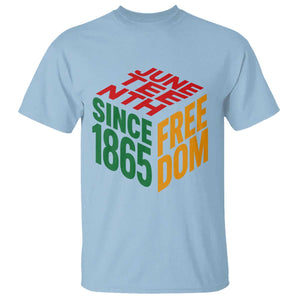 Juneteenth 1865 Freedom T Shirt African American Pride TS12 Light Blue Print Your Wear