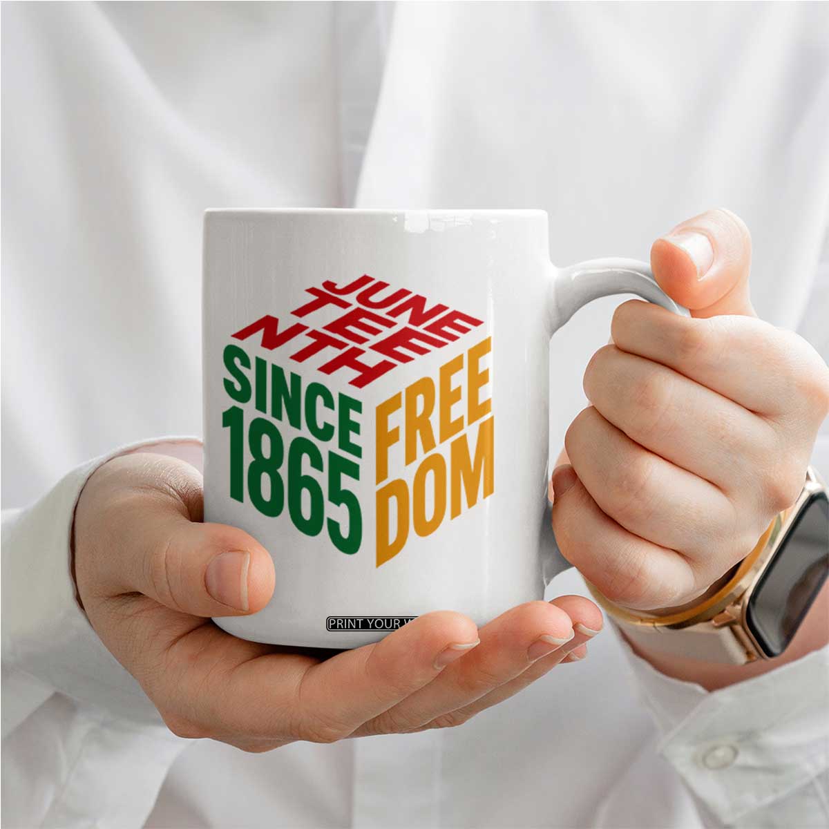 Juneteenth 1865 Freedom Coffee Mug African American Pride TS12 Print Your Wear