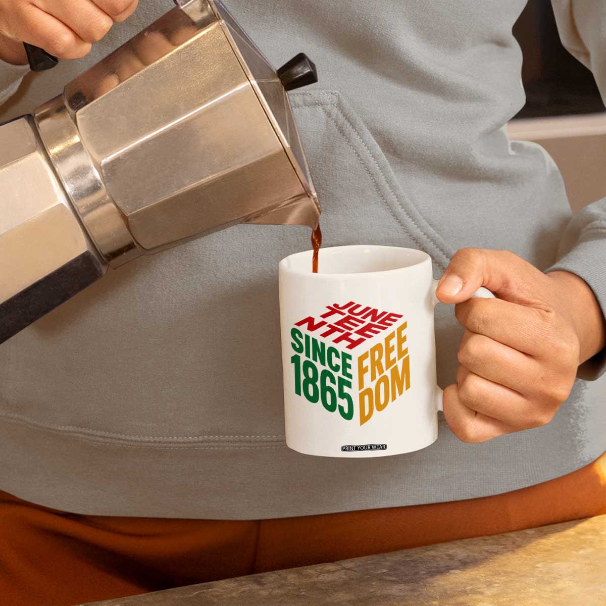 Juneteenth 1865 Freedom Coffee Mug African American Pride TS12 Print Your Wear