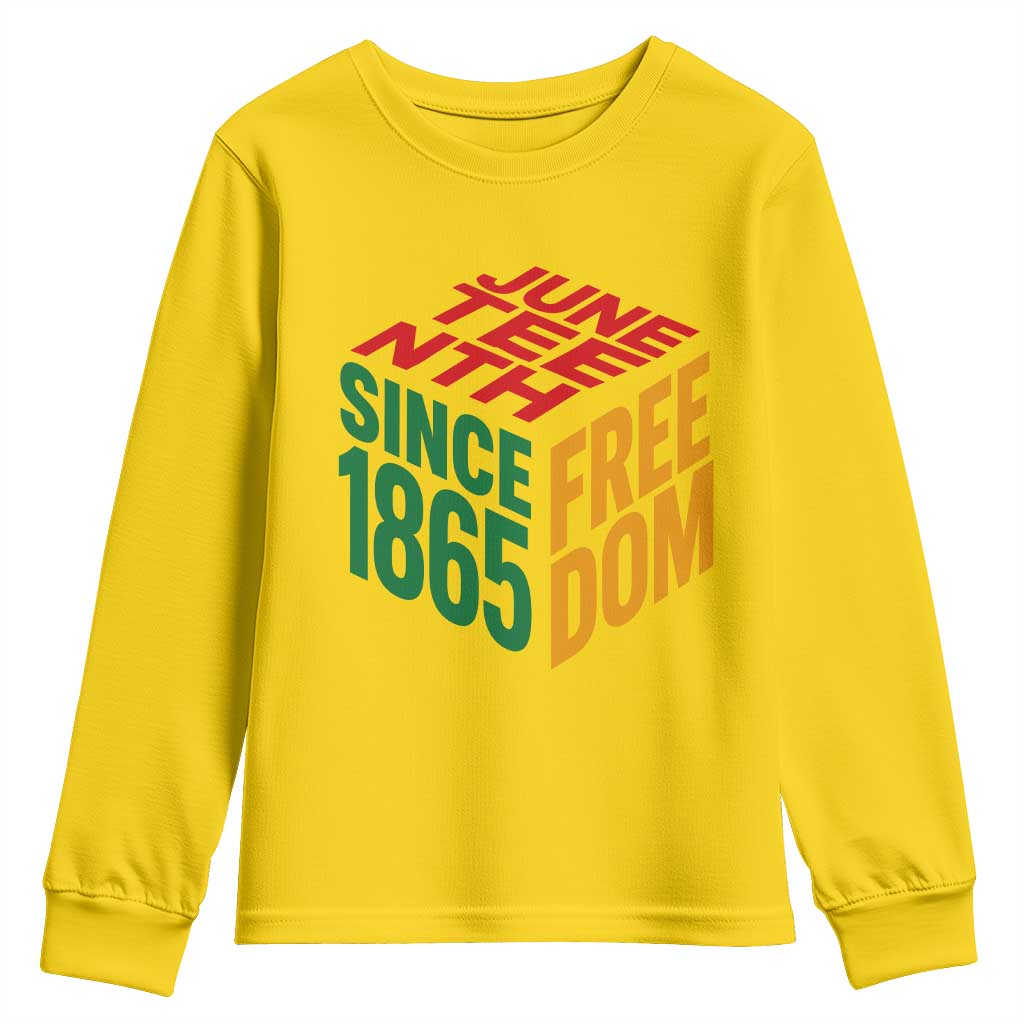 Juneteenth 1865 Freedom Youth Sweatshirt African American Pride TS12 Daisy Print Your Wear