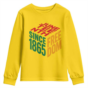 Juneteenth 1865 Freedom Youth Sweatshirt African American Pride TS12 Daisy Print Your Wear