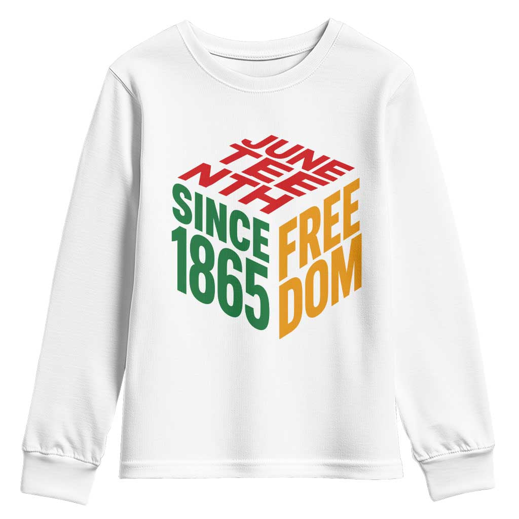 Juneteenth 1865 Freedom Youth Sweatshirt African American Pride TS12 White Print Your Wear