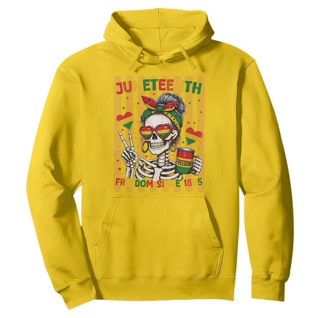 Skeleton Juneteenth Freedom Hoodie African American Pride Gift TS12 Daisy Print Your Wear