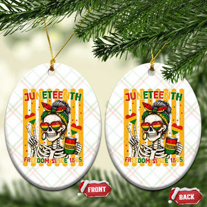 Skeleton Juneteenth Freedom Ceramic Ornament African American Pride Gift TS12 Print Your Wear