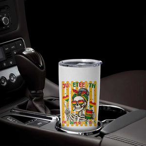 Skeleton Juneteenth Freedom Tumbler Cup African American Pride Gift TS12 Print Your Wear