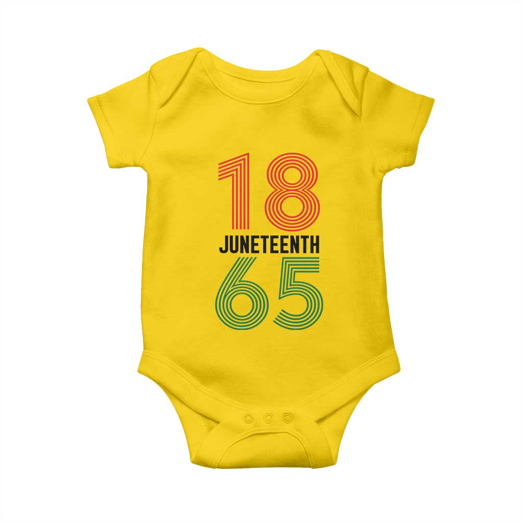 Vintage Juneteenth 1865 Baby Onesie Retro Striped Number Graphic TS12 Daisy Print Your Wear