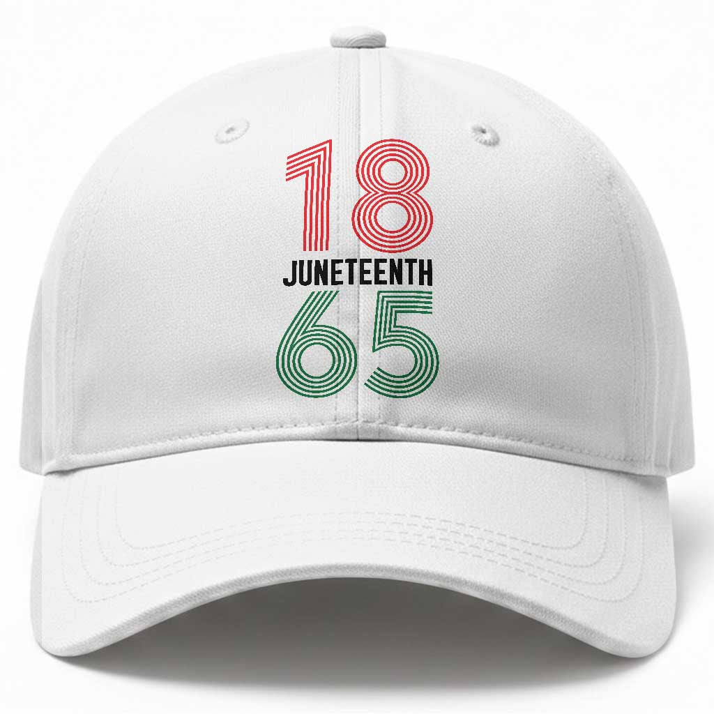 Vintage Juneteenth 1865 Baseball Cap Retro Striped Number Graphic TS12 Print Your Wear