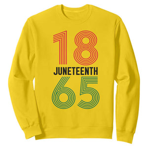 Vintage Juneteenth 1865 Sweatshirt Retro Striped Number Graphic TS12 Daisy Print Your Wear