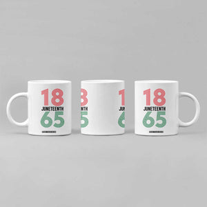 Vintage Juneteenth 1865 Coffee Mug Retro Striped Number Graphic TS12 Print Your Wear