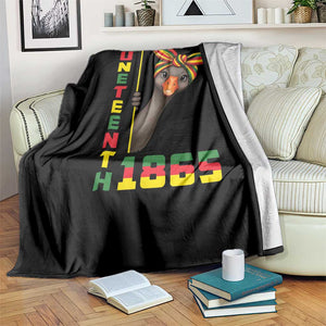 Funny Juneteenth Goose Throw Blanket African American Pride Gift TS12 Print Your Wear