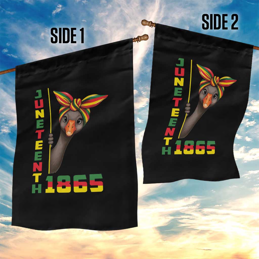 Funny Juneteenth Goose Garden Flag African American Pride Gift TS12 Print Your Wear