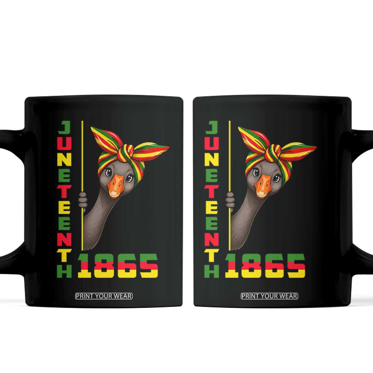 Funny Juneteenth Goose Coffee Mug African American Pride Gift TS12 Black Print Your Wear