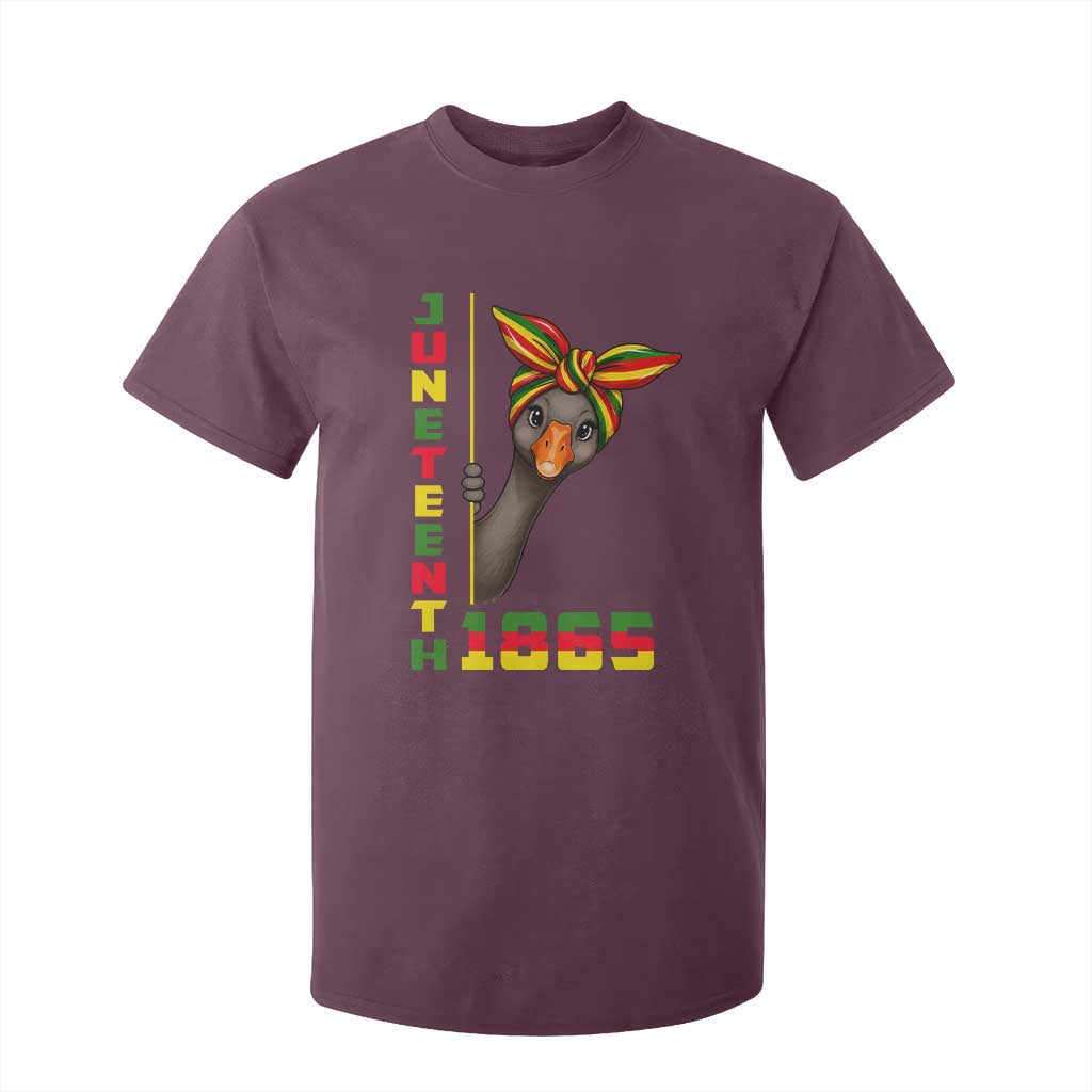 Funny Juneteenth Goose T Shirt For Kid African American Pride Gift TS12 Maroon Print Your Wear