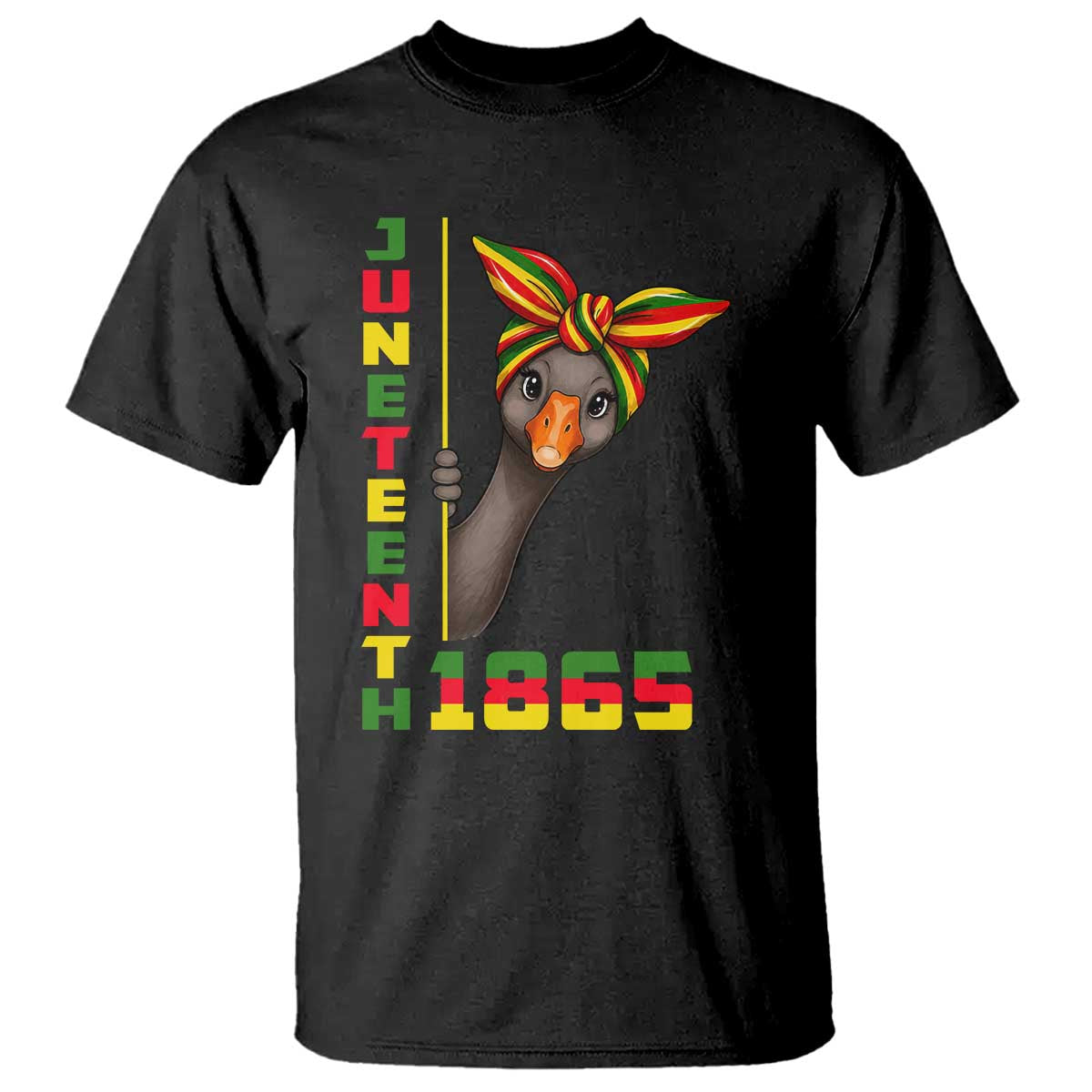 Funny Juneteenth Goose T Shirt African American Pride Gift TS12 Black Print Your Wear