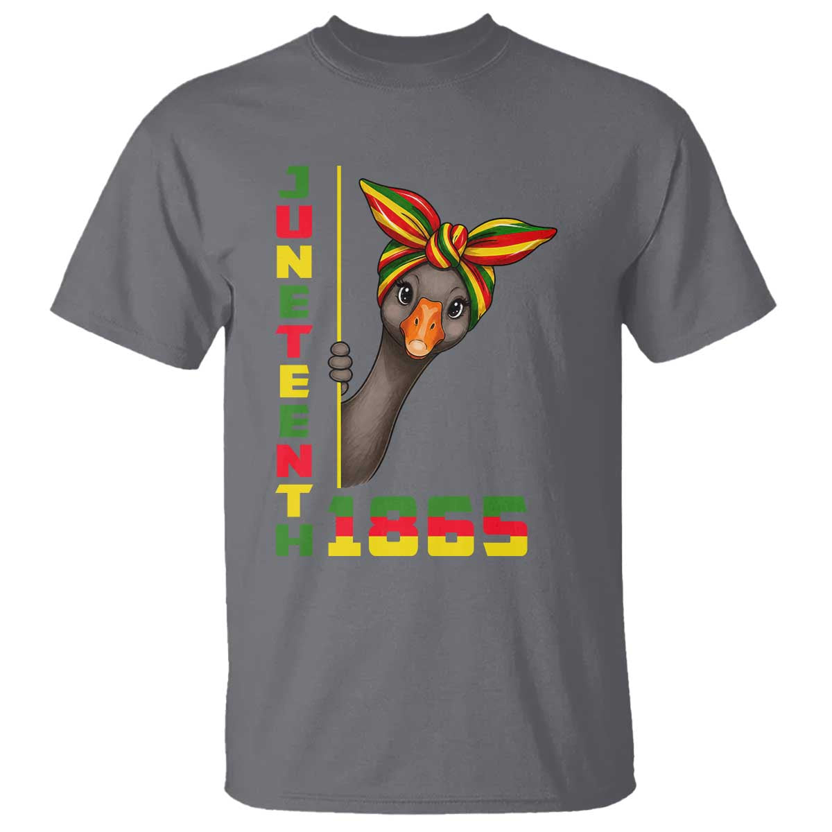 Funny Juneteenth Goose T Shirt African American Pride Gift TS12 Charcoal Print Your Wear