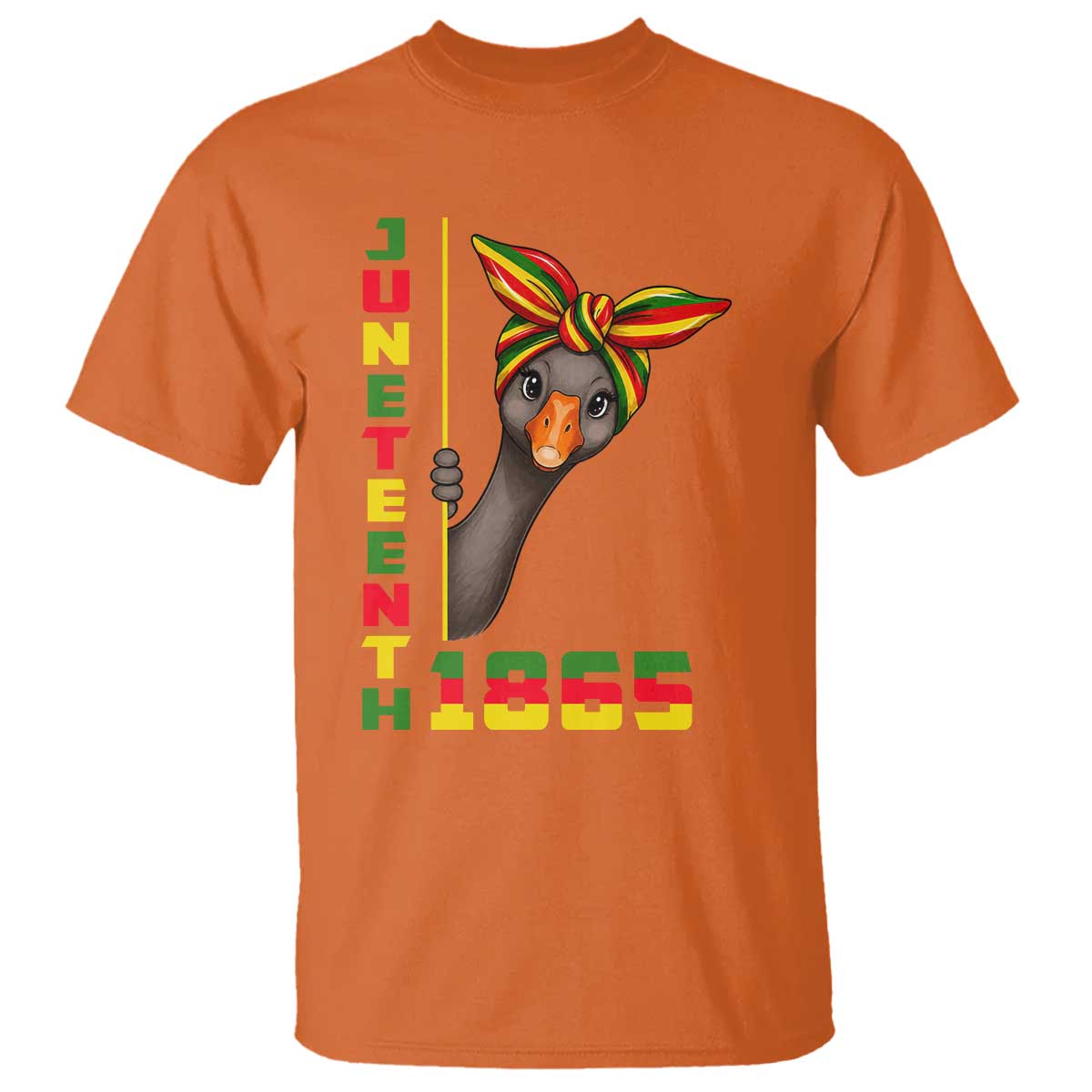 Funny Juneteenth Goose T Shirt African American Pride Gift TS12 Orange Print Your Wear