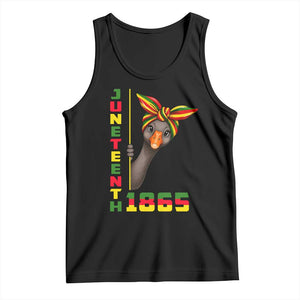 Funny Juneteenth Goose Tank Top African American Pride Gift TS12 Black Print Your Wear
