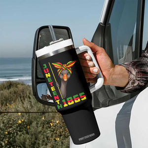 Funny Juneteenth Goose Tumbler With Handle African American Pride Gift TS12 Print Your Wear