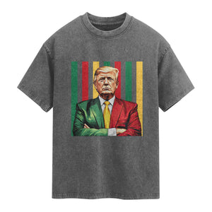 Juneteenth American Leader Inspiration Washed Cotton T-Shirt 1865 American Heritage Gift