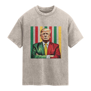 Juneteenth American Leader Inspiration Washed Cotton T-Shirt 1865 American Heritage Gift