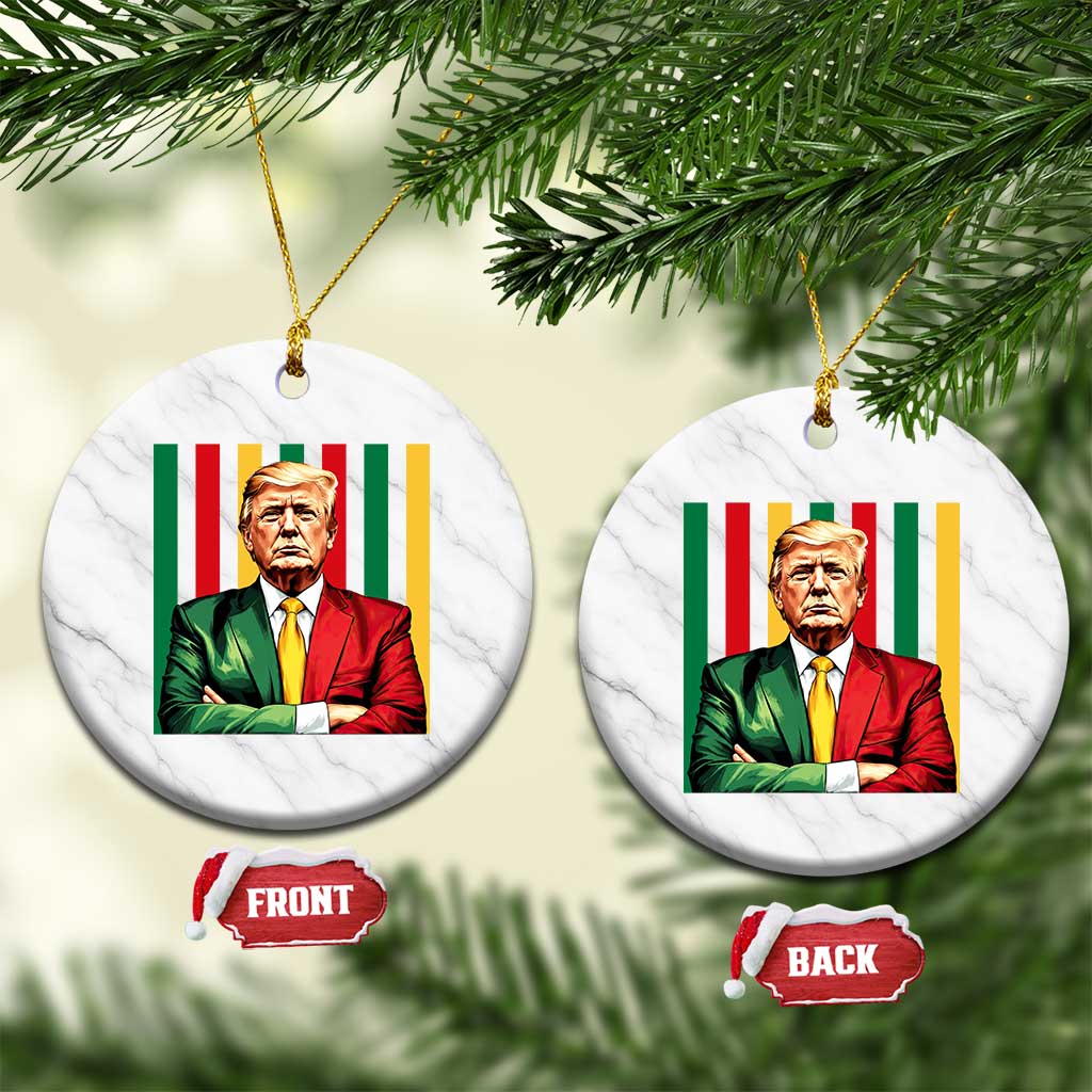 Juneteenth American Leader Inspiration Ceramic Ornament 1865 American Heritage Gift TS12 1pc White Marble Print Your Wear