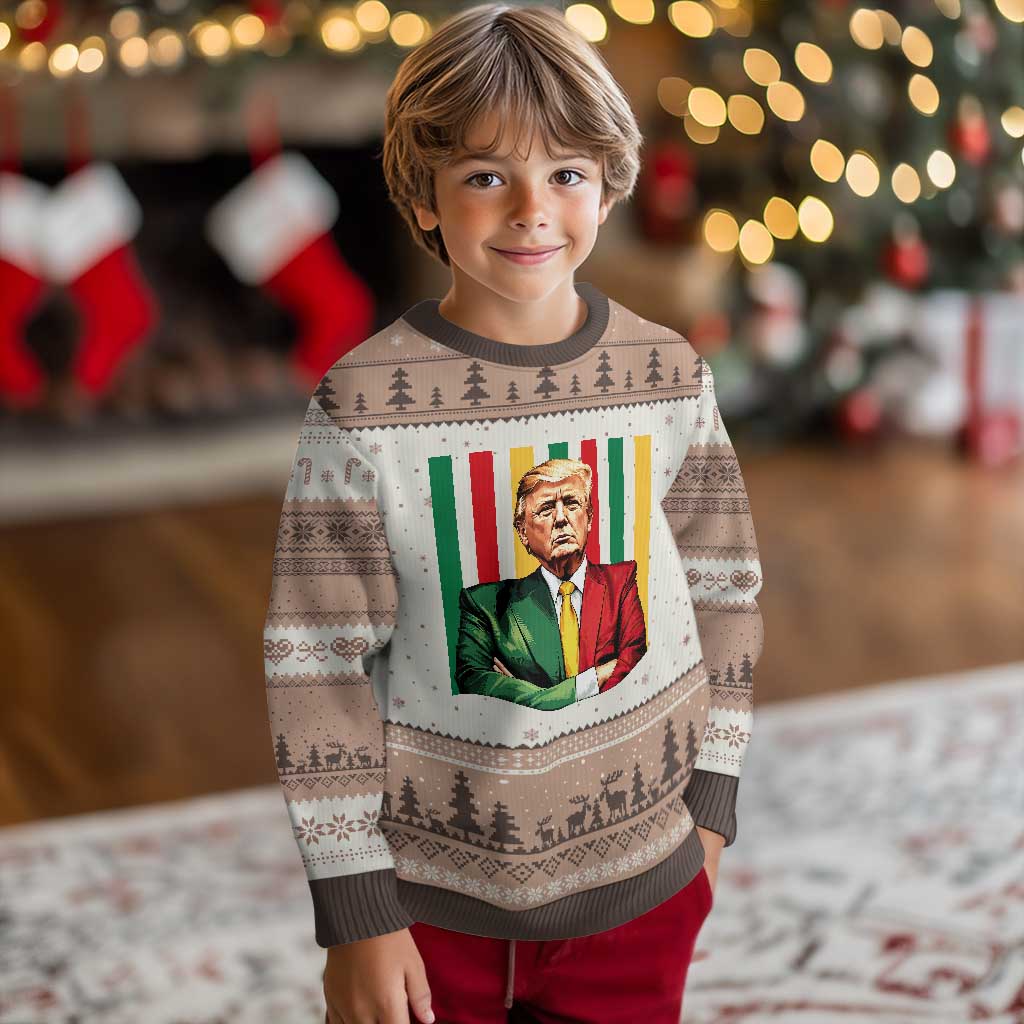 Juneteenth American Leader Inspiration Ugly Christmas Sweater 1865 American Heritage Gift TS12 Mocha Mousse Print Your Wear