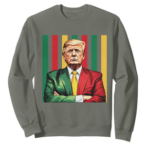 Juneteenth American Leader Inspiration Sweatshirt 1865 American Heritage Gift TS12 Military Green Print Your Wear