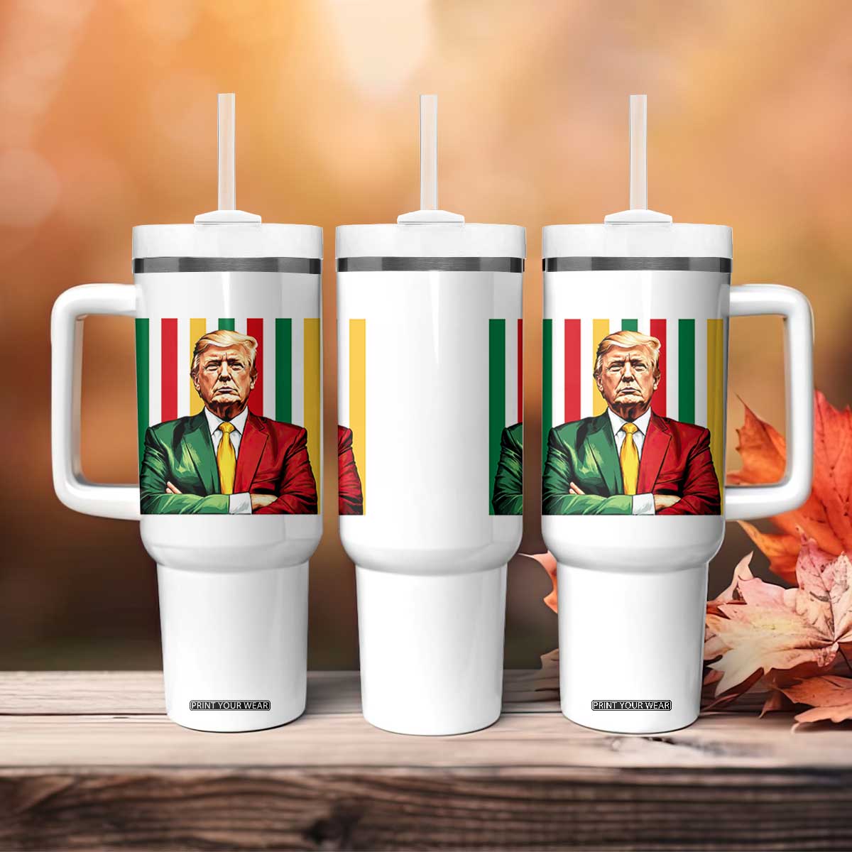 Juneteenth American Leader Inspiration Tumbler With Handle 1865 American Heritage Gift TS12 Print Your Wear