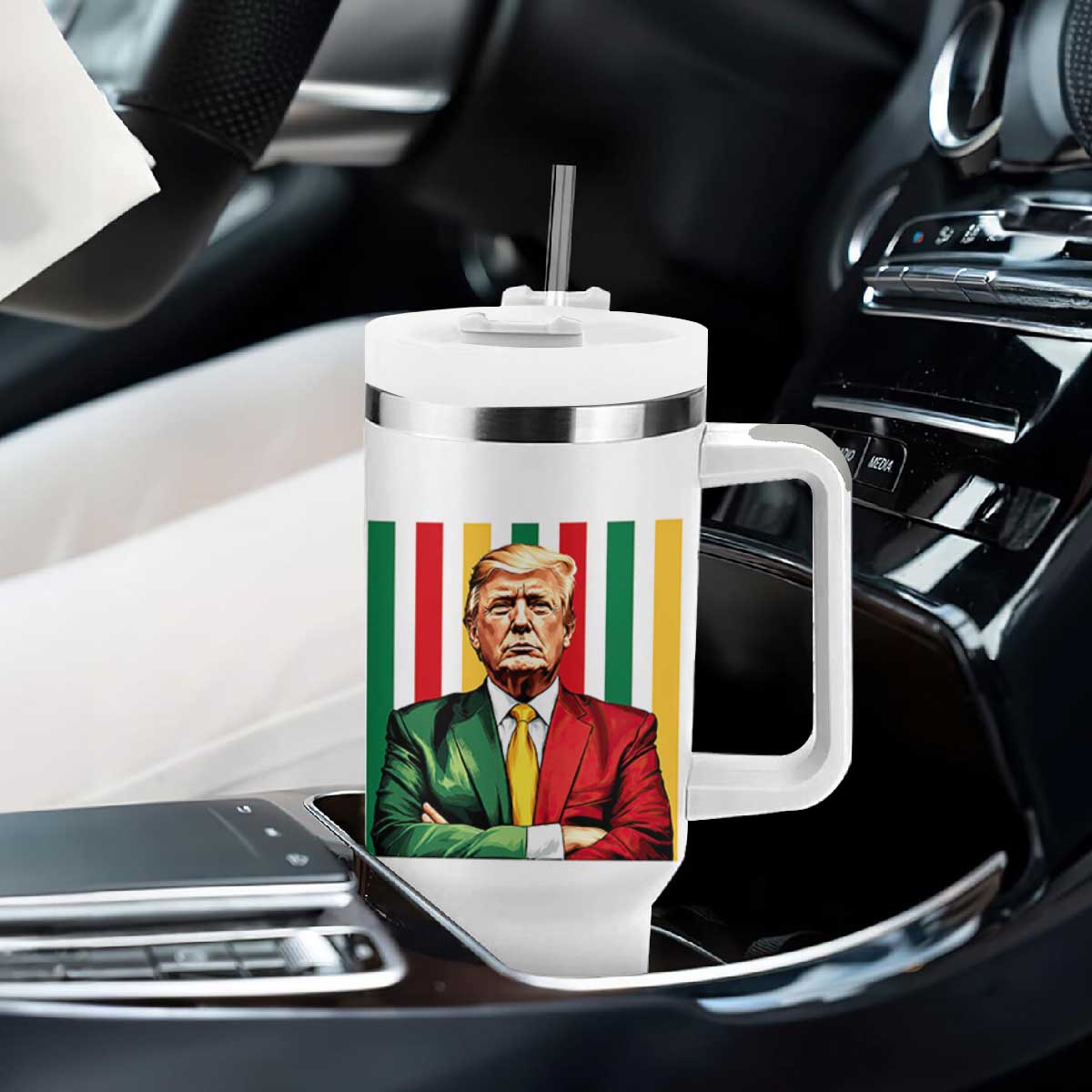 Juneteenth American Leader Inspiration Tumbler With Handle 1865 American Heritage Gift TS12 Print Your Wear