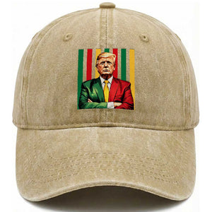 Juneteenth American Leader Inspiration Washed Cotton Baseball Cap 1865 American Heritage Gift TS12 Print Your Wear