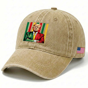 Juneteenth American Leader Inspiration Washed Cotton Baseball Cap 1865 American Heritage Gift TS12 Print Your Wear