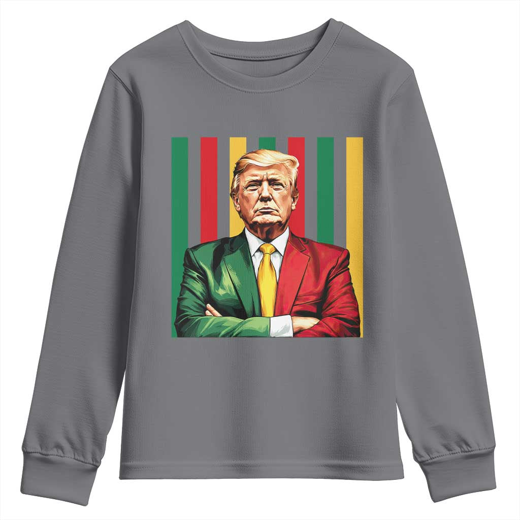Juneteenth American Leader Inspiration Youth Sweatshirt 1865 American Heritage Gift TS12 Charcoal Print Your Wear