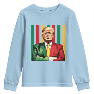 Juneteenth American Leader Inspiration Youth Sweatshirt 1865 American Heritage Gift TS12 Light Blue Print Your Wear