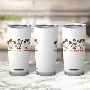 Funny Just A Free Silly Goose Tumbler Cup Juneteenth Freedom Day TS12 Print Your Wear