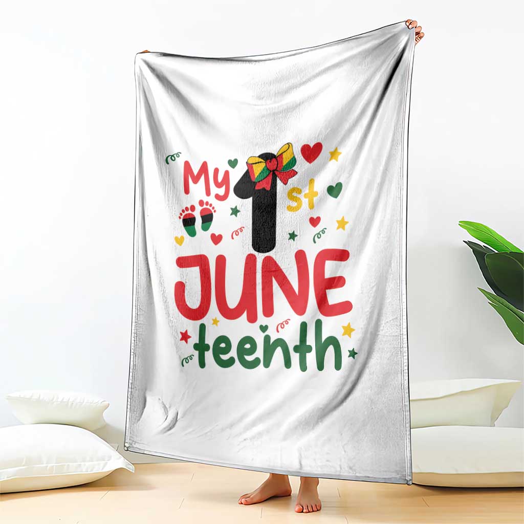 My First Juneteenth Throw Blanket African American Baby Freedom Day TS12 Print Your Wear