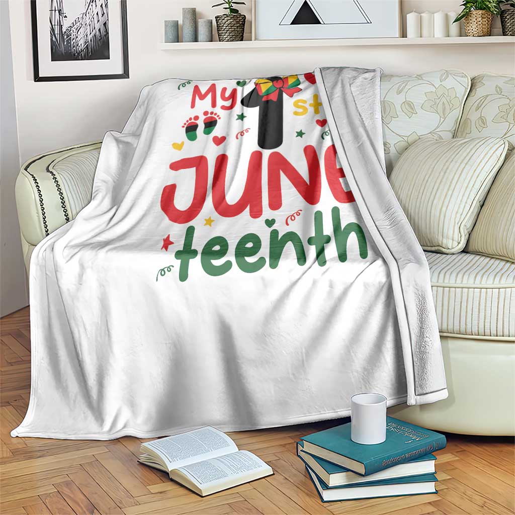 My First Juneteenth Throw Blanket African American Baby Freedom Day TS12 Print Your Wear