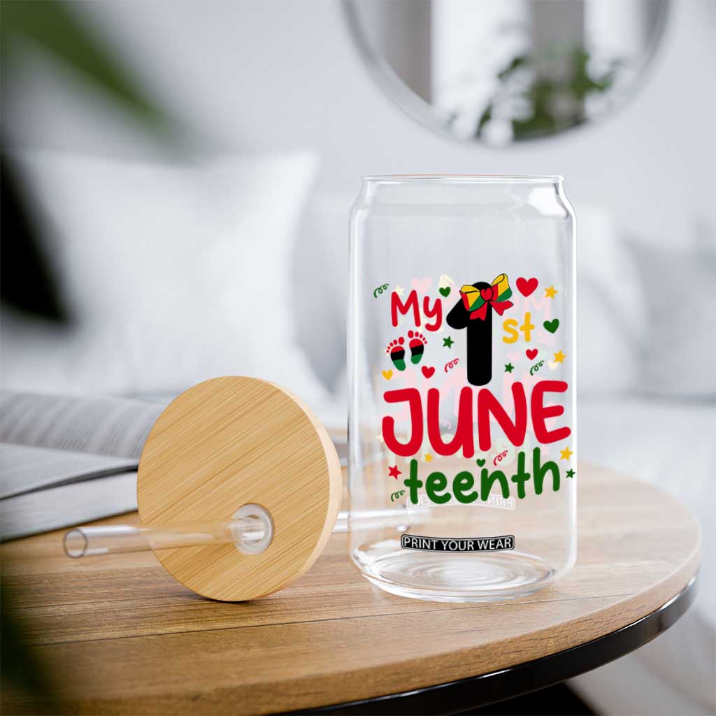 My First Juneteenth Glass Can African American Baby Freedom Day TS12 Print Your Wear