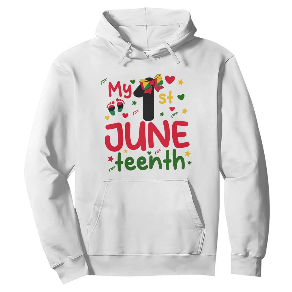 My First Juneteenth Hoodie African American Baby Freedom Day TS12 White Print Your Wear