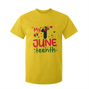 My First Juneteenth T Shirt For Kid African American Baby Freedom Day TS12 Daisy Print Your Wear