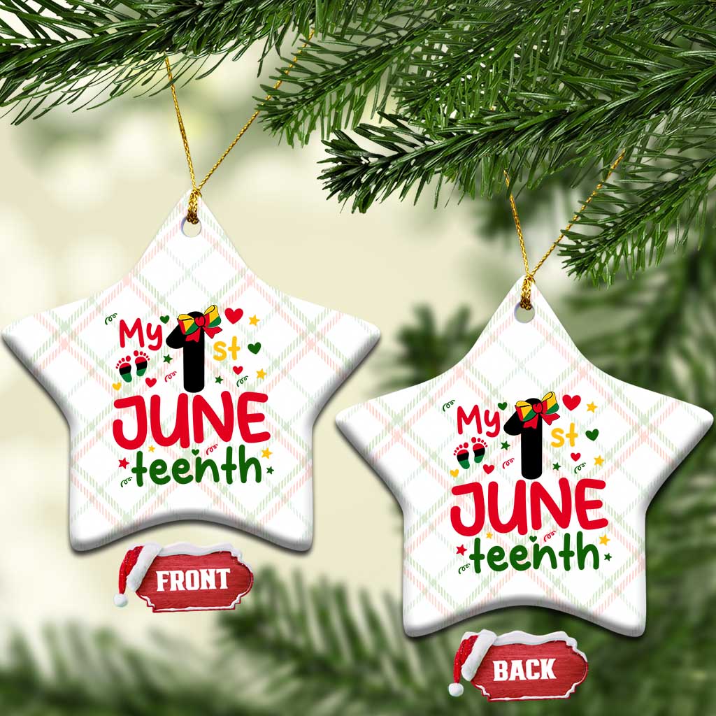 My First Juneteenth Ceramic Ornament African American Baby Freedom Day TS12 Print Your Wear