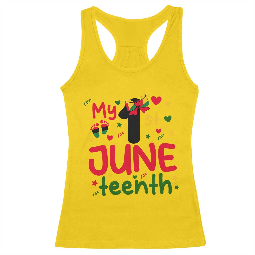 My First Juneteenth Racerback Tank Top African American Baby Freedom Day TS12 Daisy Print Your Wear