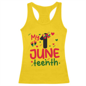 My First Juneteenth Racerback Tank Top African American Baby Freedom Day TS12 Daisy Print Your Wear
