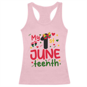 My First Juneteenth Racerback Tank Top African American Baby Freedom Day TS12 Light Pink Print Your Wear