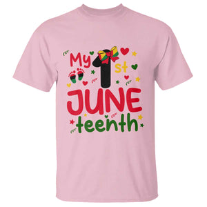 My First Juneteenth T Shirt African American Baby Freedom Day TS12 Light Pink Print Your Wear