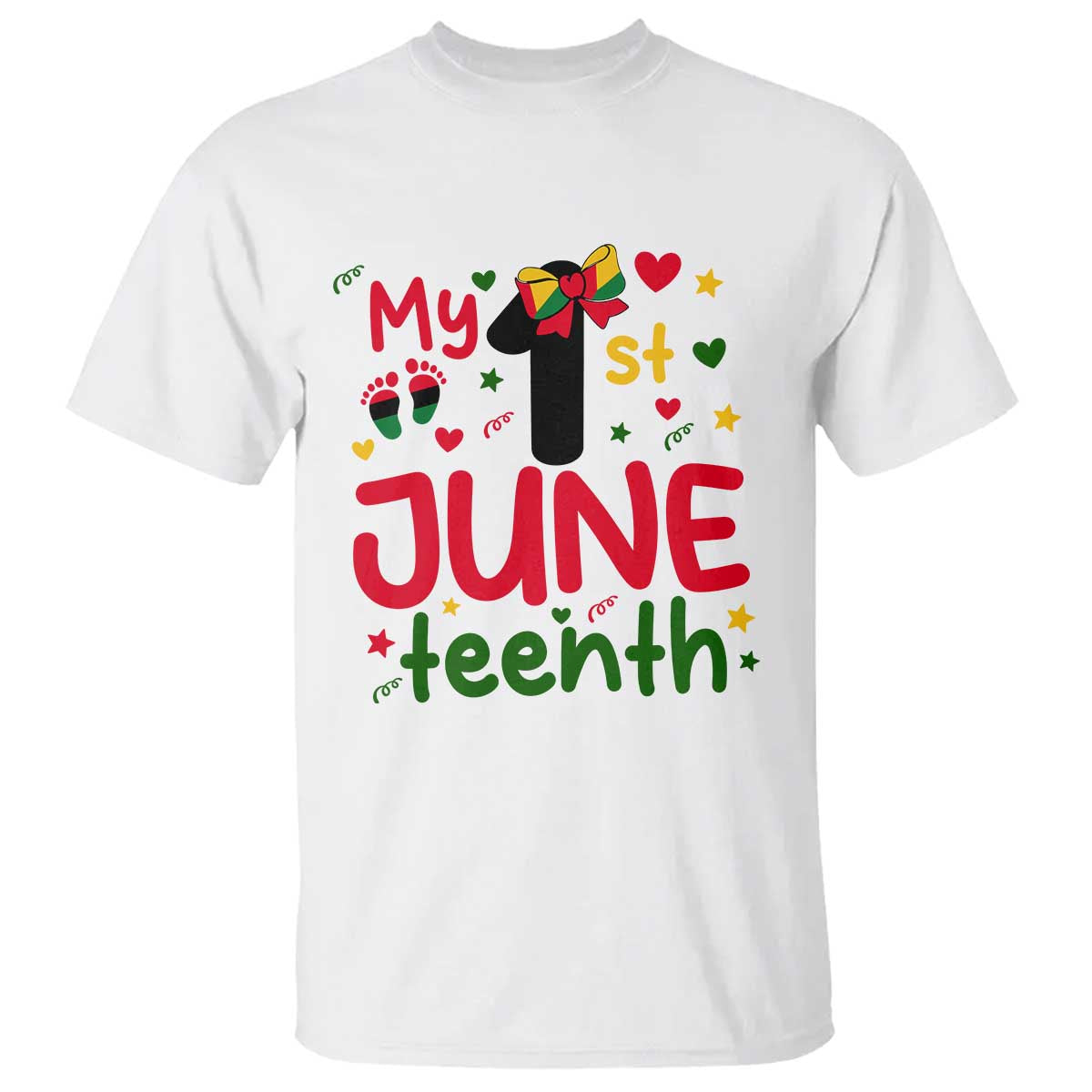 My First Juneteenth T Shirt African American Baby Freedom Day TS12 White Print Your Wear