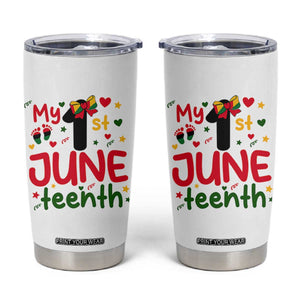 My First Juneteenth Tumbler Cup African American Baby Freedom Day TS12 White Print Your Wear