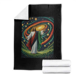 Black Jesus Juneteenth Throw Blanket African American Christian Pride TS12 Black Print Your Wear
