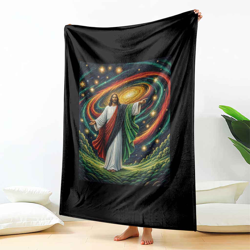 Black Jesus Juneteenth Throw Blanket African American Christian Pride TS12 Print Your Wear