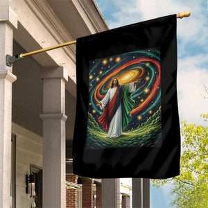 Black Jesus Juneteenth Garden Flag African American Christian Pride TS12 Print Your Wear